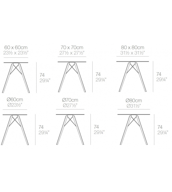 Faz Wood Table Vondom