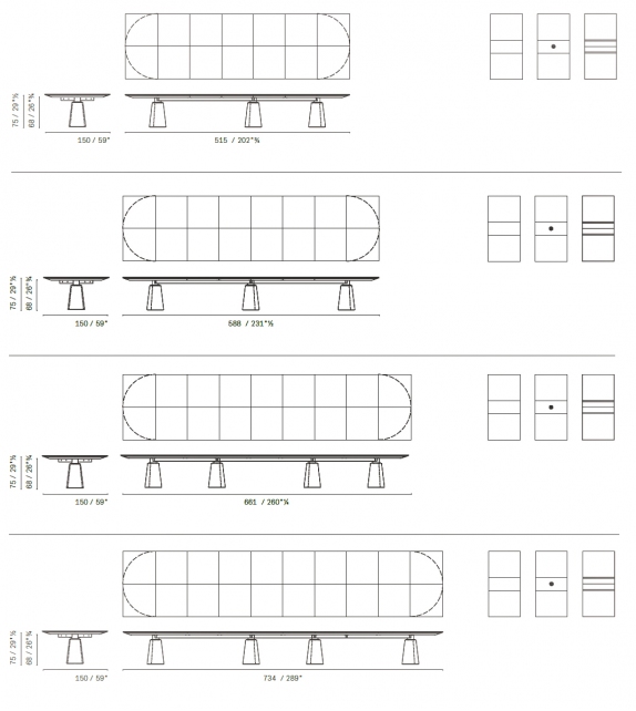 Mesa Due Meeting Table Poltrona Frau