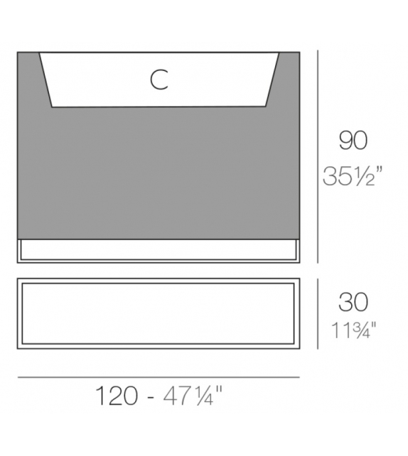 Vela Wall Vaso Vondom