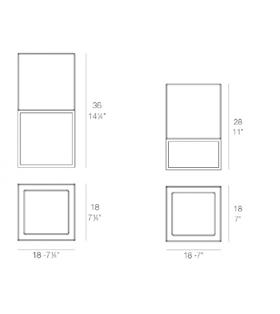 Vela Boîte à Fleurs Nano Cube Vondom