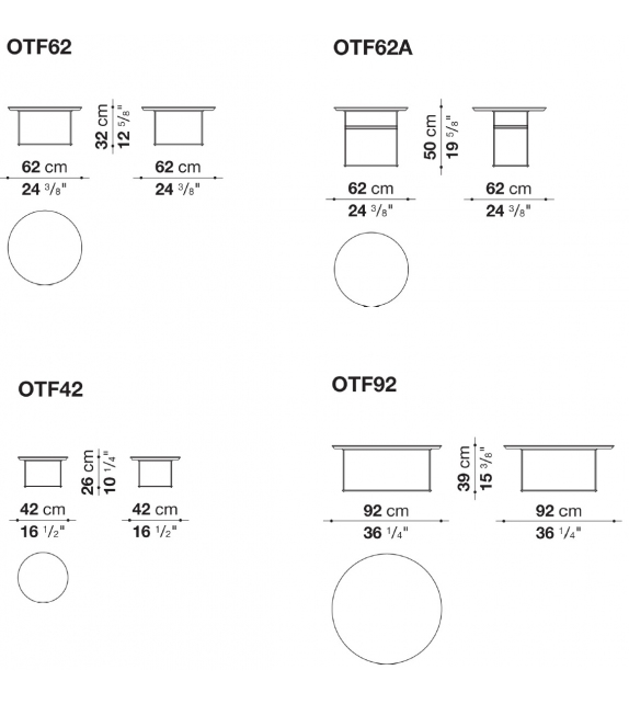 B&B Italia Outdoor Fat-Fat Table Basse