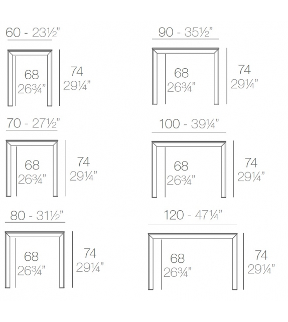 Frame Vondom Table Carrée