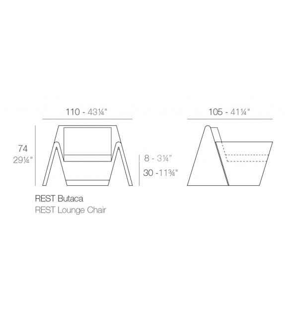 Rest Fauteuil Vondom