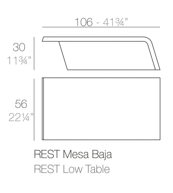 Rest Tavolino Vondom