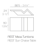Rest Table Basse pour Bain de Soleil Vondom