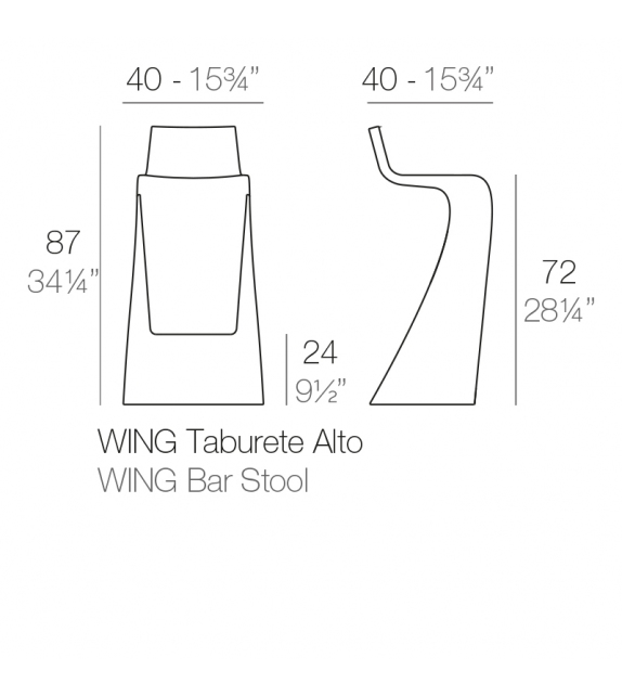 Wing Sgabello Vondom