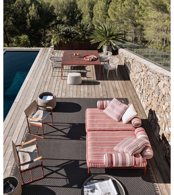 B&B Italia Outdoor Ribes Chaise Longue