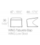 Wing Vondom Tabouret Bas