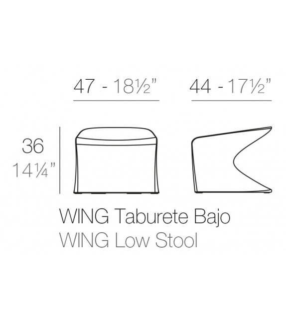 Wing Vondom Low Stool