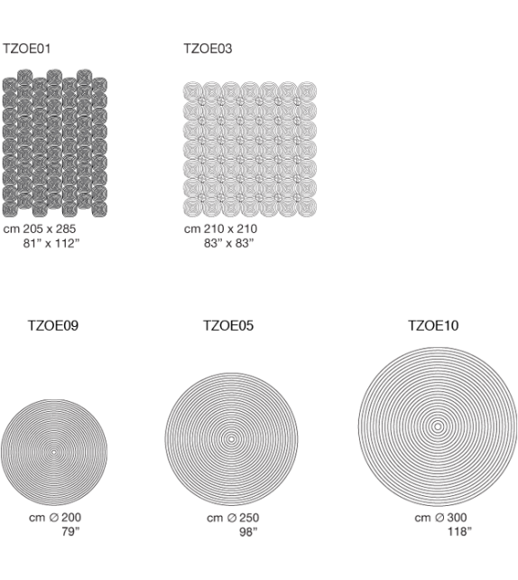 Zoe Paola Lenti Outdoor Teppich