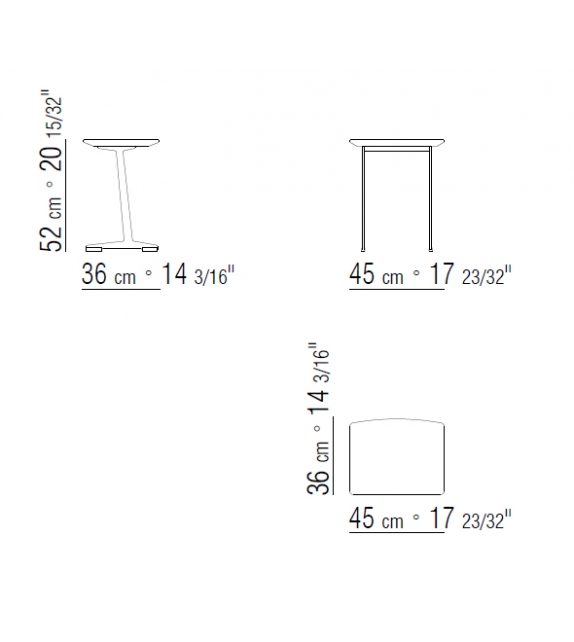 Cestone Flexform Table D'Appoint