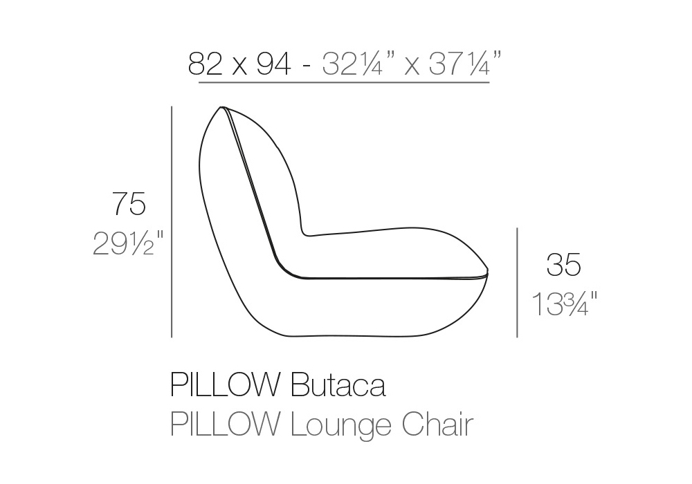 Pillow Armchair Vondom Milia, Arm Chair Pillow