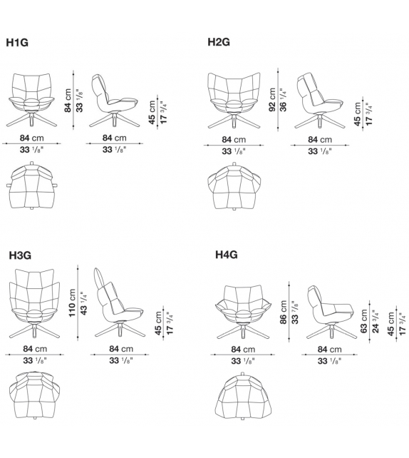 Husk B&B Italia Poltrona