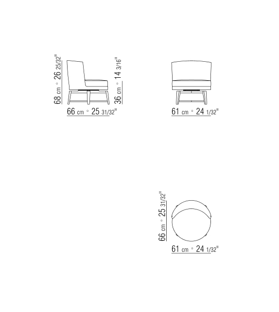 Feel Good Flexform Sillón Giratorio