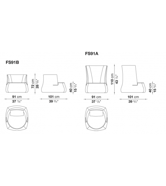 Fat-Sofa Fauteuil B&B Italia