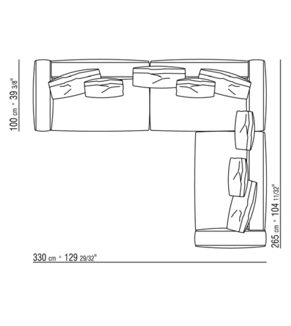 Grandemare Flexform Canapé