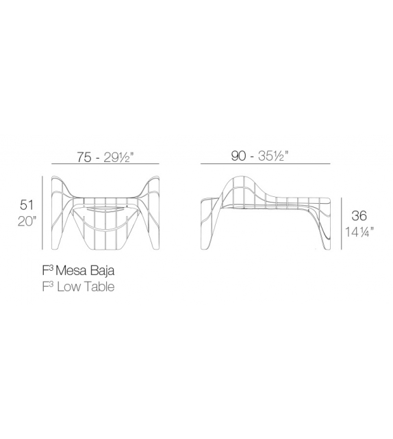 F3 Coffee Table Vondom