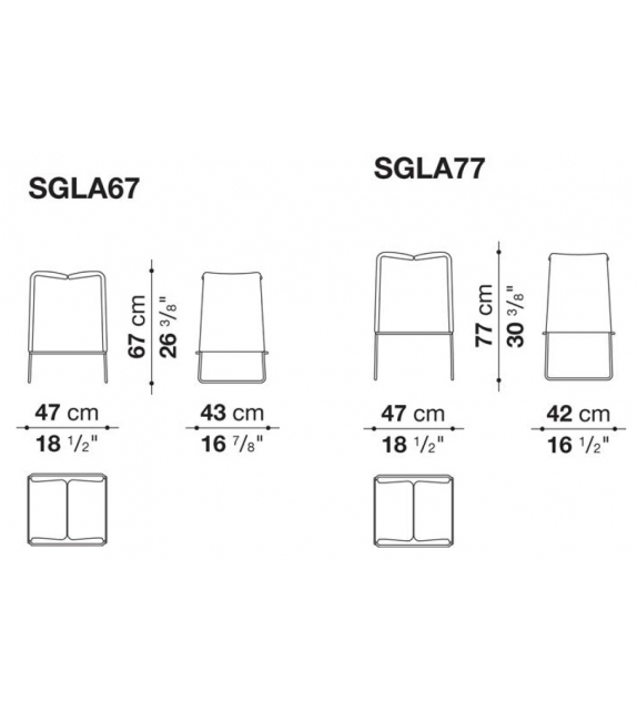 Lazy '05 B&B Italia Sgabello