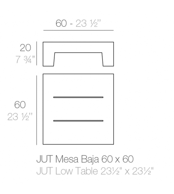 Jut Table Basse pour Bain de Soleil Vondom