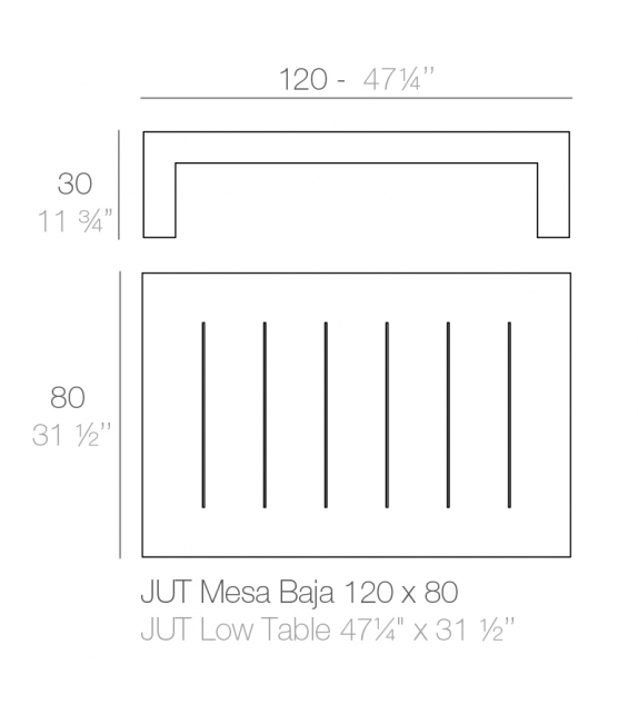Jut Table Basse Vondom