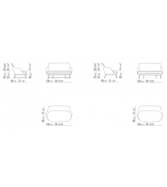 Sofá Guscio Flexform