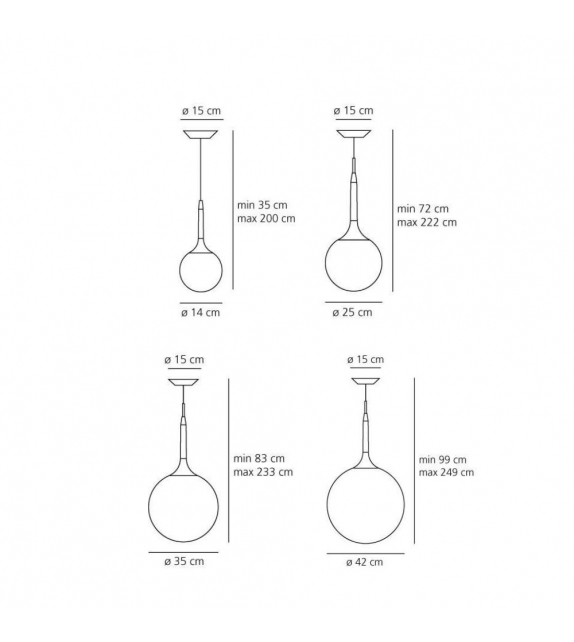 Castore Artemide Pendant Lamp