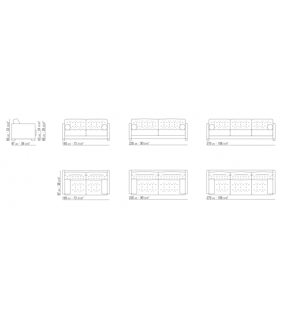 Le Canapè Flexform Sofa