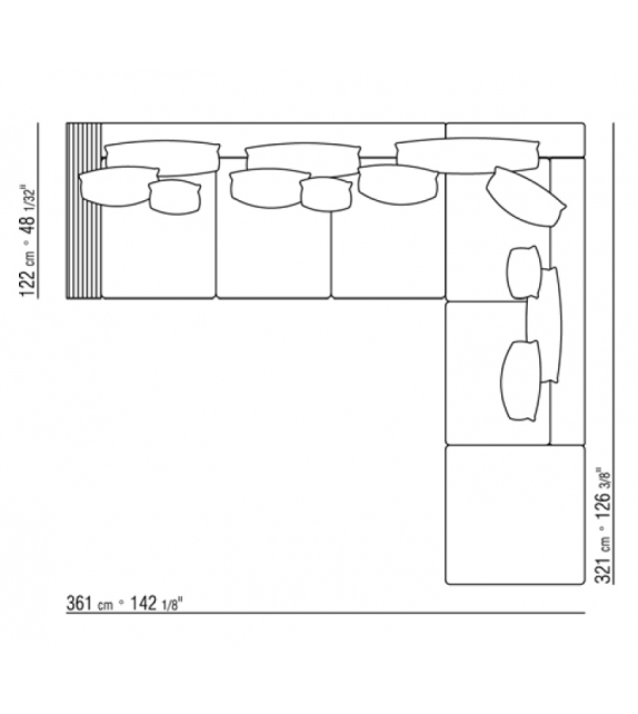 Lightpiece Flexform Divano Modulare