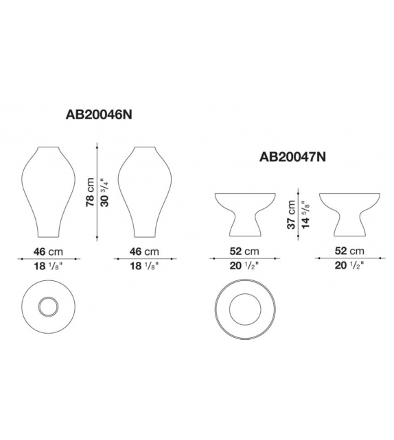 Gold Collection Vase B&B Italia