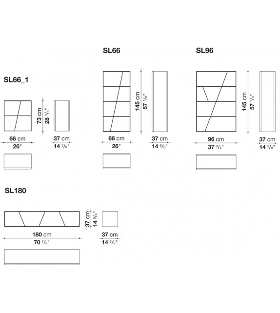 Shelf B&B Italia Bibliothèque