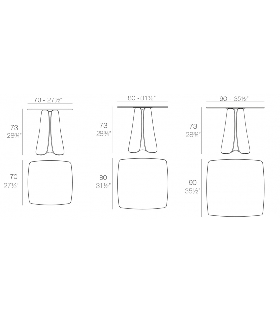 Pezzettina Table Vondom