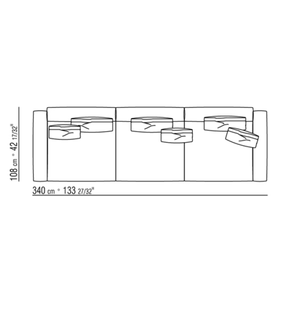 Newbridge Flexform Sofá Modular