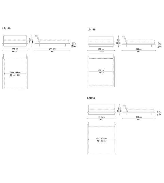 Siena Letto B&B Italia