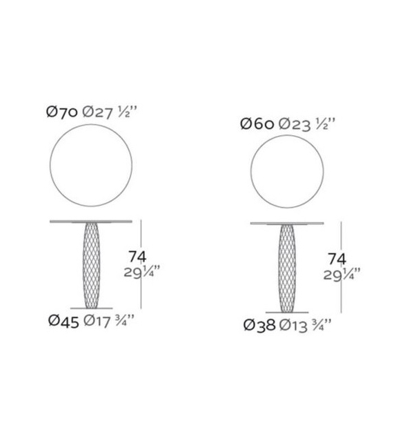 Vases Round Table Vondom