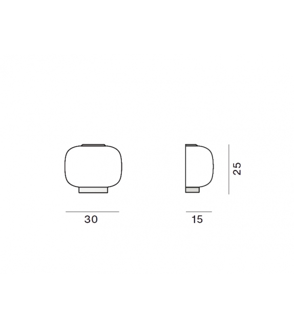 Chouchin 3 Semi Foscarini Wall Lamp