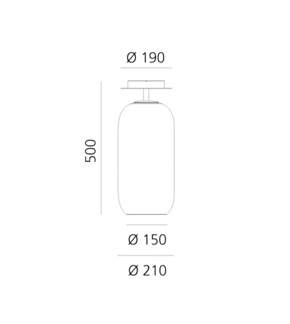 Gople Mini Artemide Lámpara de Techo