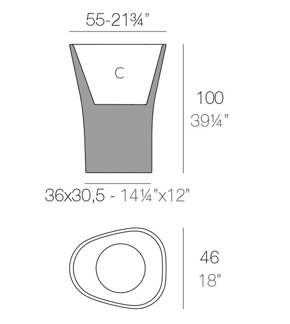 Bones 100 Vaso Vondom