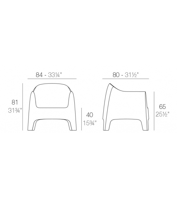 Solid Vondom Fauteuil