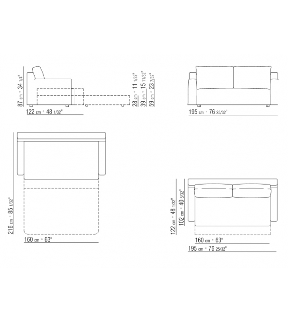 Winny Sofà-Cama Flexform