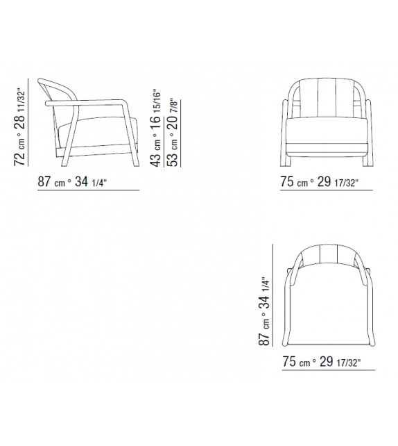 Alison Outdoor Flexform Poltrona