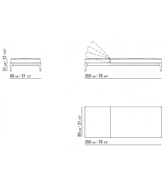 Atlante Flexform Lettino