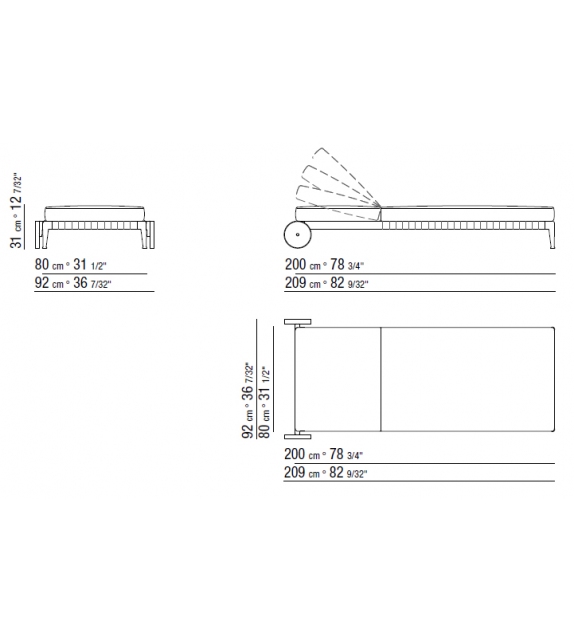 Atlante Flexform Lettino