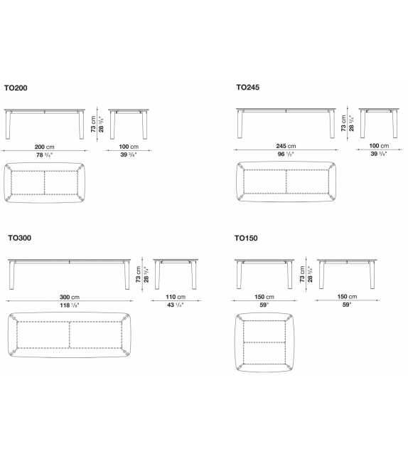 Table Oskar B&B Italia