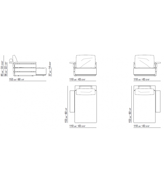 Ontario Dormeuse Flexform