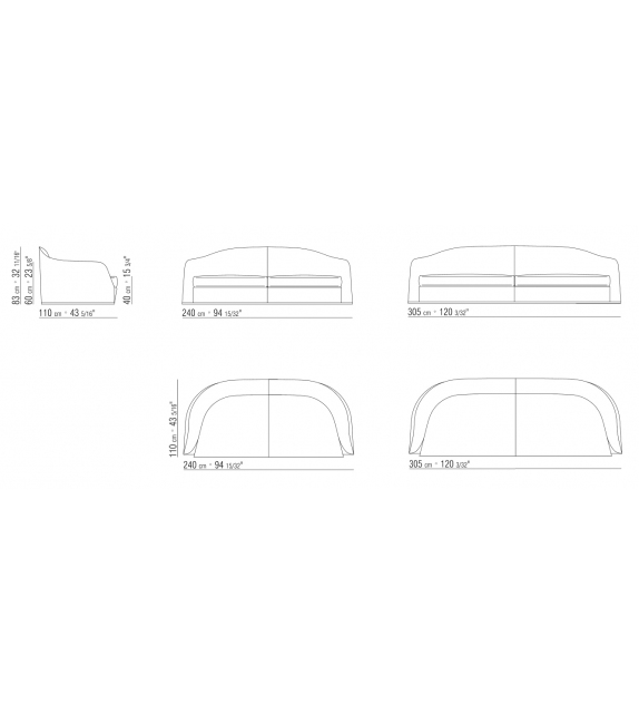 Alfred Flexform Sofá Modular