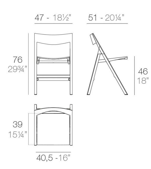 Quartz Vondom Folding Chair