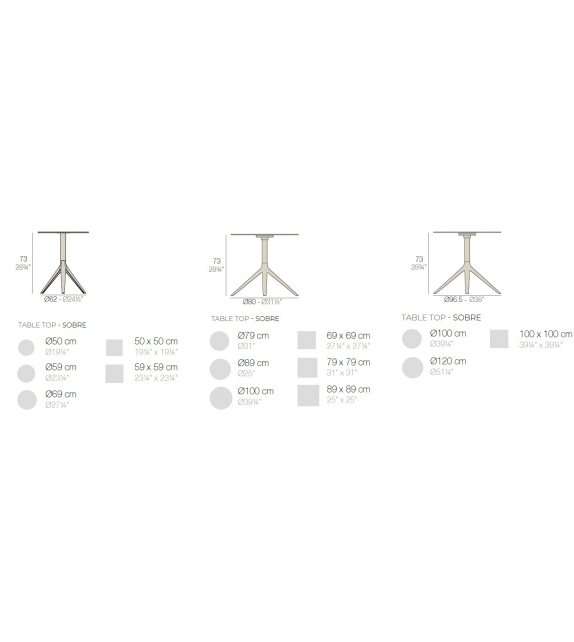 Mari-sol Table Vondom