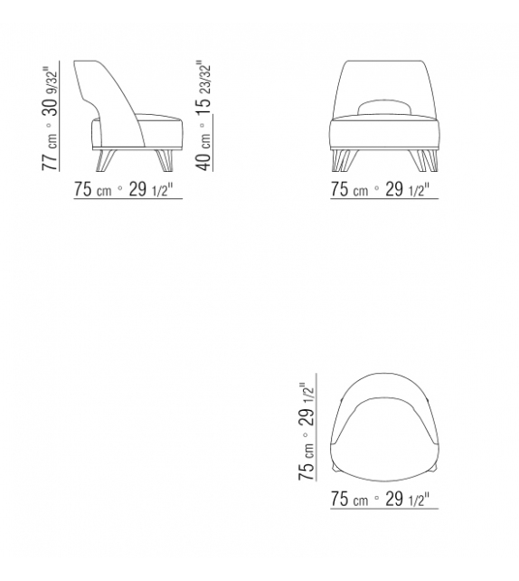 Ermione Flexform Fauteuil