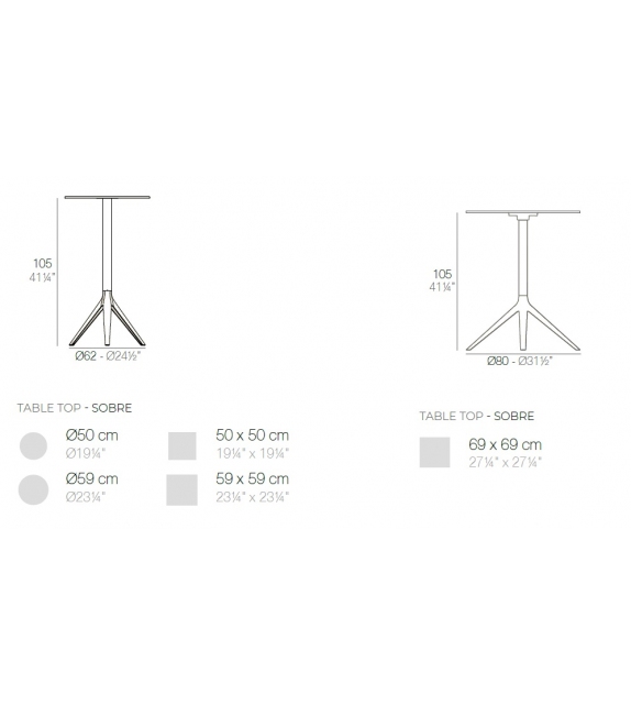 Mari-sol Vondom Table Haute