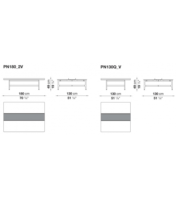 Pianura B&B Italia Tavolino